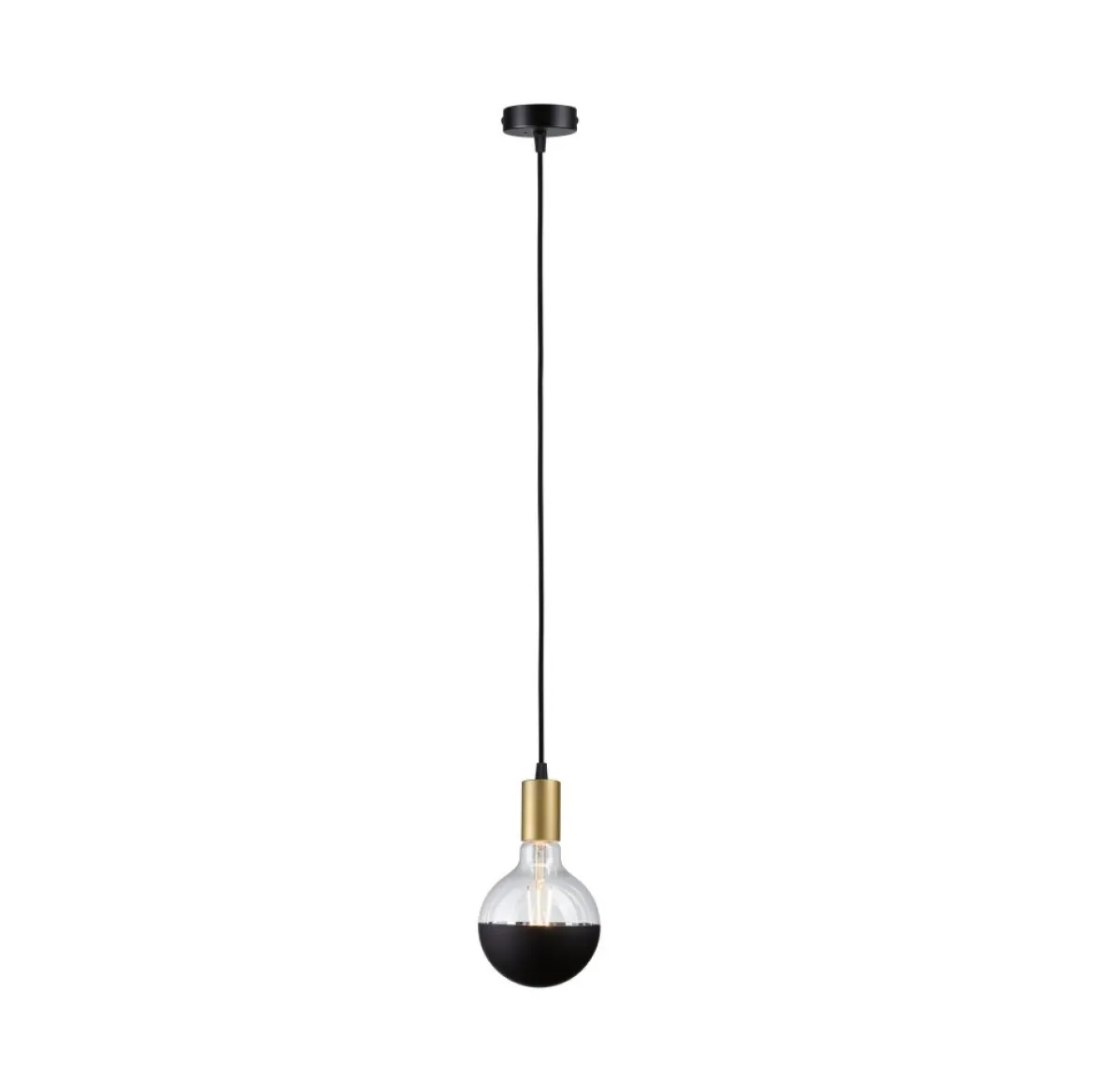 Paulmann 71134 Pendelleuchte Ravi E27 schwarz matt gold IP44
