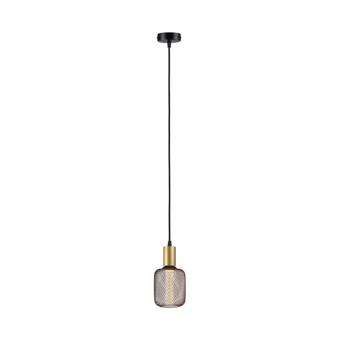 Paulmann 71134 Pendelleuchte Ravi E27 schwarz matt gold IP44