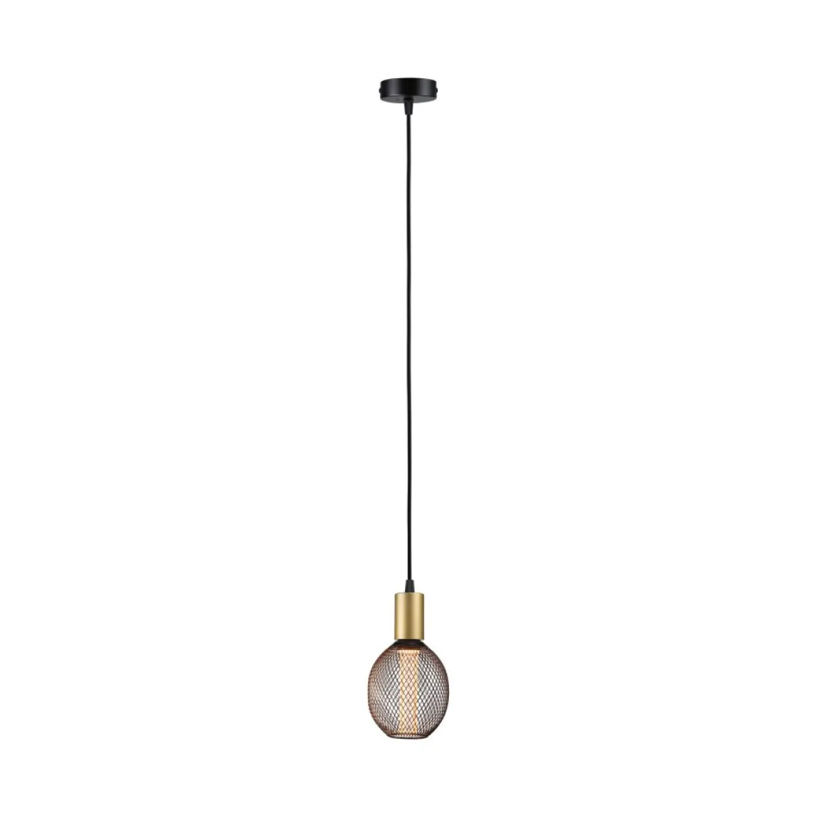 Paulmann 71134 Pendelleuchte Ravi E27 schwarz matt gold IP44