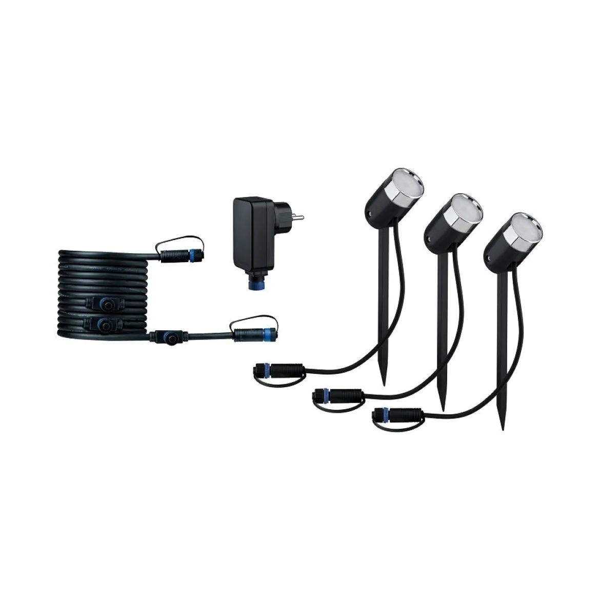 Paulmann 5183 Plug&Shine Bundle Zigbee smik Gateway Gartenstrahler Pike Basisset RGBW