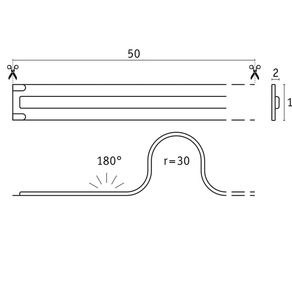 Paulmann 76032 Pro LED Strip Silver P150 COB 865 6500K 24V 5m