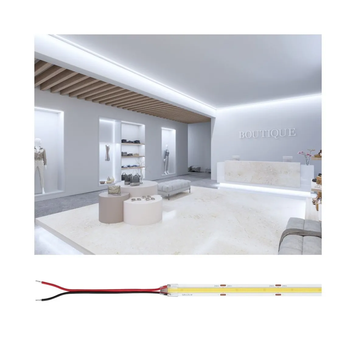 Paulmann 76032 Pro LED Strip Silver P150 COB 865 6500K 24V 5m