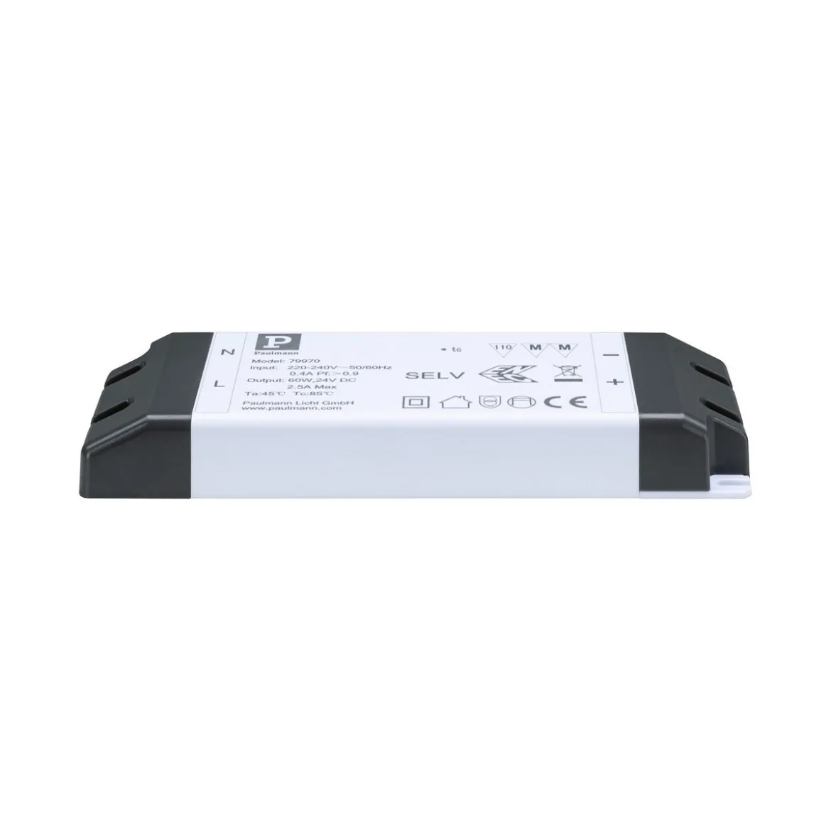 Paulmann 79970 Pro Power Supply Zubehör weiss 60VA 24V