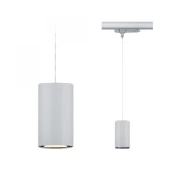 Paulmann 96612 ProRail3 LED Schienenpendel Kratos 3000K 3000lm Silber