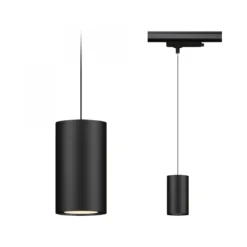 Paulmann 96614 ProRail3 LED Schienenpendel Kratos 3000K 3000lm Schwarz