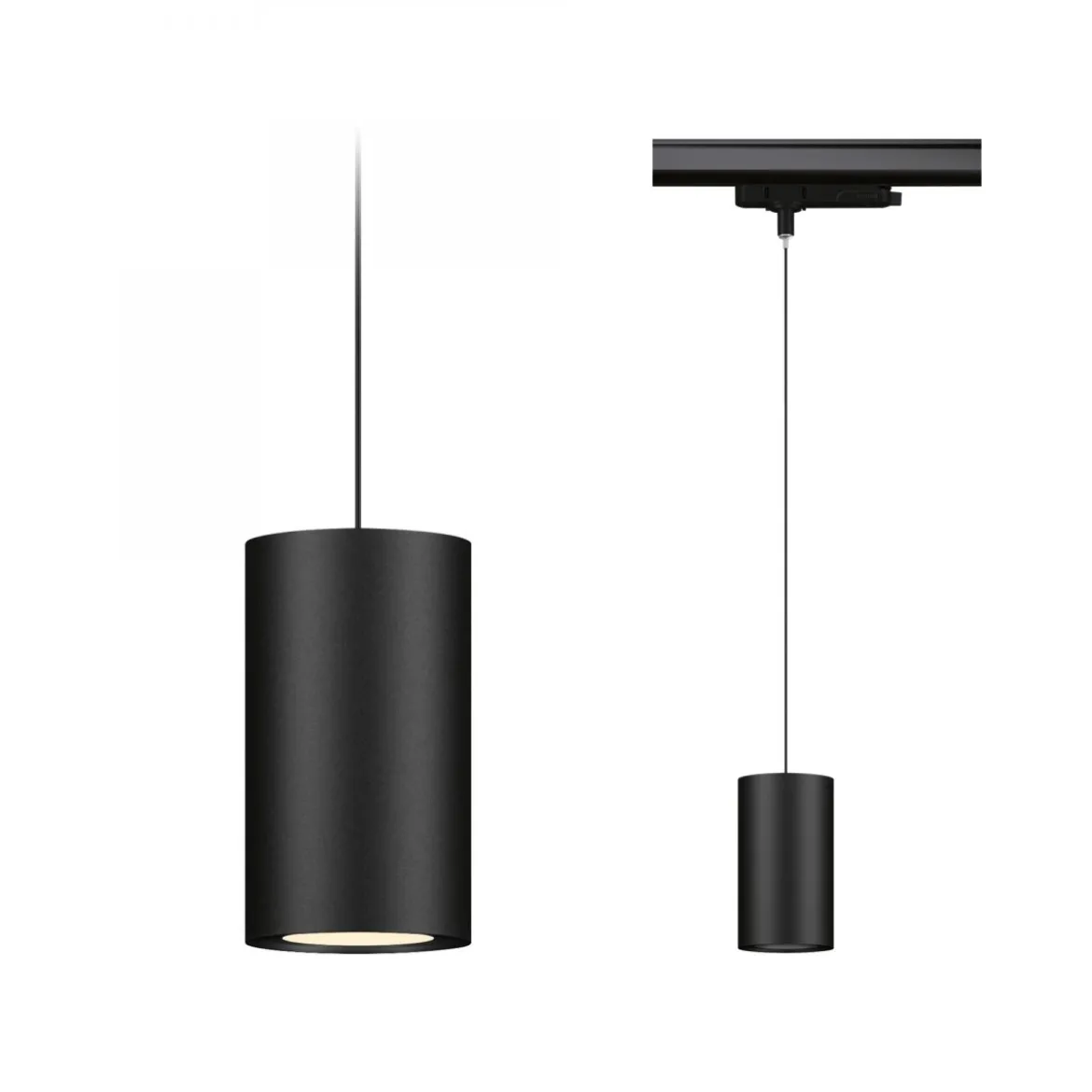 Paulmann 96614 ProRail3 LED Schienenpendel Kratos 3000K 3000lm Schwarz