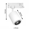 Paulmann 96559 ProRail3 LED Schienenspot Kratos weiss 3000K 36° 1000lm