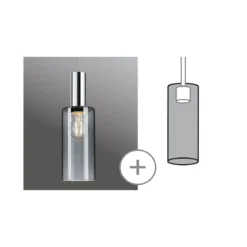 Paulmann 95607 Schienensystem Urail Schirm Raja 2Easy 100mm Rauchglas