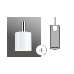 Paulmann 95611 Schienensystem Urail Schirm Tallis 2Easy 160mm Weiss matt