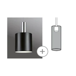 Paulmann 95612 Schienensystem Urail Schirm Tallis 2Easy 160mm Schwarz matt