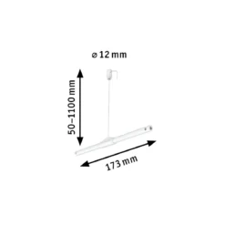 Paulmann 94598 Seilsystem Montageset Zwischenabhängung CorDuo weiß 1m