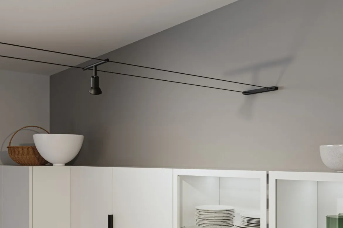 Paulmann 94605 Seilsystem Montageset Halterung CorDuo schwarz