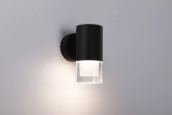 Paulmann 79559 Selection Bathroom LED Wandleuchte Kame 16cm 3000K Schwarz IP44