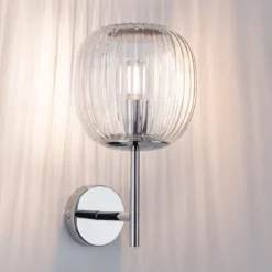 Paulmann 71140 Selection Bathroom Wandleuchte Ruya Klarglas Chrom E14 IP44