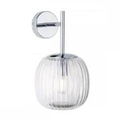 Paulmann 71140 Selection Bathroom Wandleuchte Ruya Klarglas Chrom E14 IP44