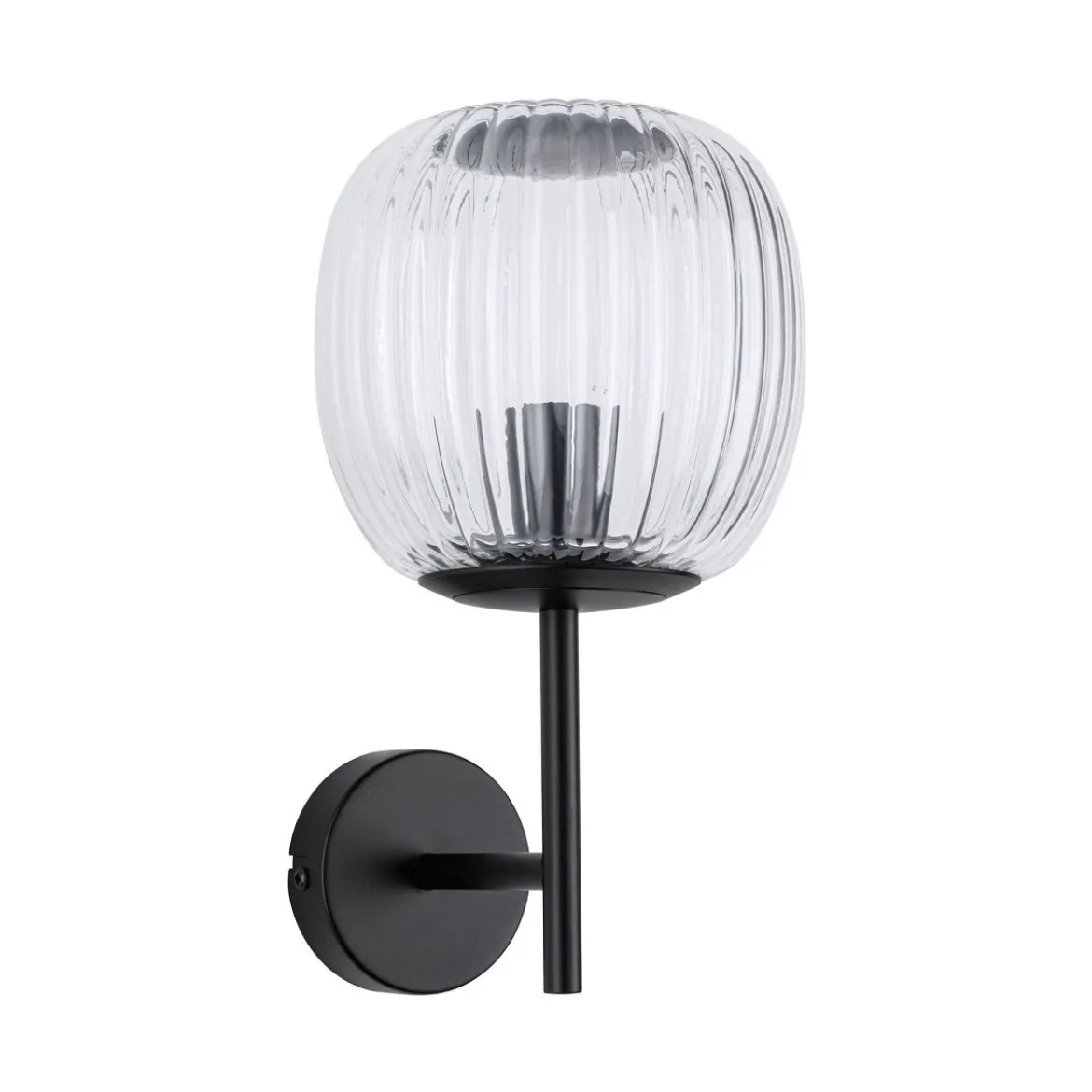 Paulmann 71144 Selection Bathroom Wandleuchte Ruya Klarglas Schwarz E14 IP44