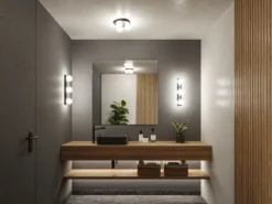 Paulmann 71070 Selection Bathroom Wandleuchte Gove Schwarz Satin 3-flammig G9 IP44