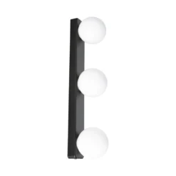 Paulmann 71070 Selection Bathroom Wandleuchte Gove Schwarz Satin 3-flammig G9 IP44