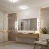 Paulmann 71062 Selection Bathroom Deckenleuchte Gove Chrom Satin 3-flammig G9 IP44