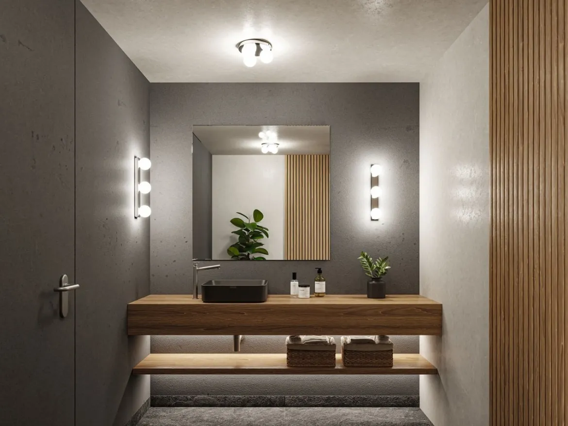 Paulmann 71062 Selection Bathroom Deckenleuchte Gove Chrom Satin 3-flammig G9 IP44