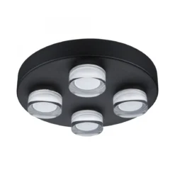 Paulmann 79558 Selection Bathroom LED Deckenleuchte Kame 3000K Schwarz IP44