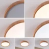 Paulmann 71083 Selection Bathroom LED Deckenleuchte Oka IP44 White Switch Holzoptik