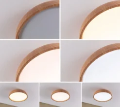 Paulmann 71083 Selection Bathroom LED Deckenleuchte Oka IP44 White Switch Holzoptik