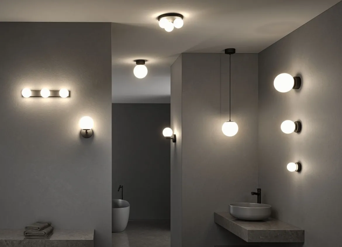 Paulmann 71072 Selection Bathroom LED Deckenleuchte Gove 17cm Schwarz Satin 3000K IP44