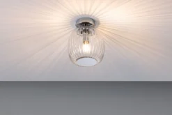 Paulmann 71141 Selection Bathroom Deckenleuchte Ruya Klarglas Chrom E14 IP44