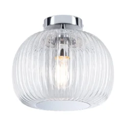 Paulmann 71142 Selection Bathroom Deckenleuchte Ruya Klarglas Chrom E27 IP44