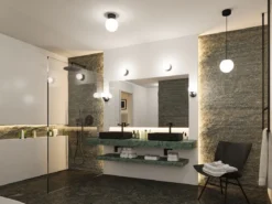 Paulmann 71071 Selection Bathroom LED Deckenleuchte Gove 12cm Schwarz Satin 3000K IP44