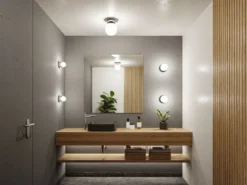 Paulmann 71061 Selection Bathroom Deckenleuchte Gove 8cm Chrom Satin G9 IP44
