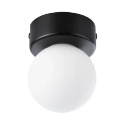 Paulmann 71068 Selection Bathroom Deckenleuchte Gove 8cm Schwarz Satin G9 IP44
