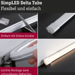 Paulmann 79567 SimpLED LED Strip Delta Komplettset 3m 3000K beschichtet