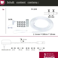 Paulmann 79568 SimpLED LED Strip Delta Komplettset 5m 3000K beschichtet