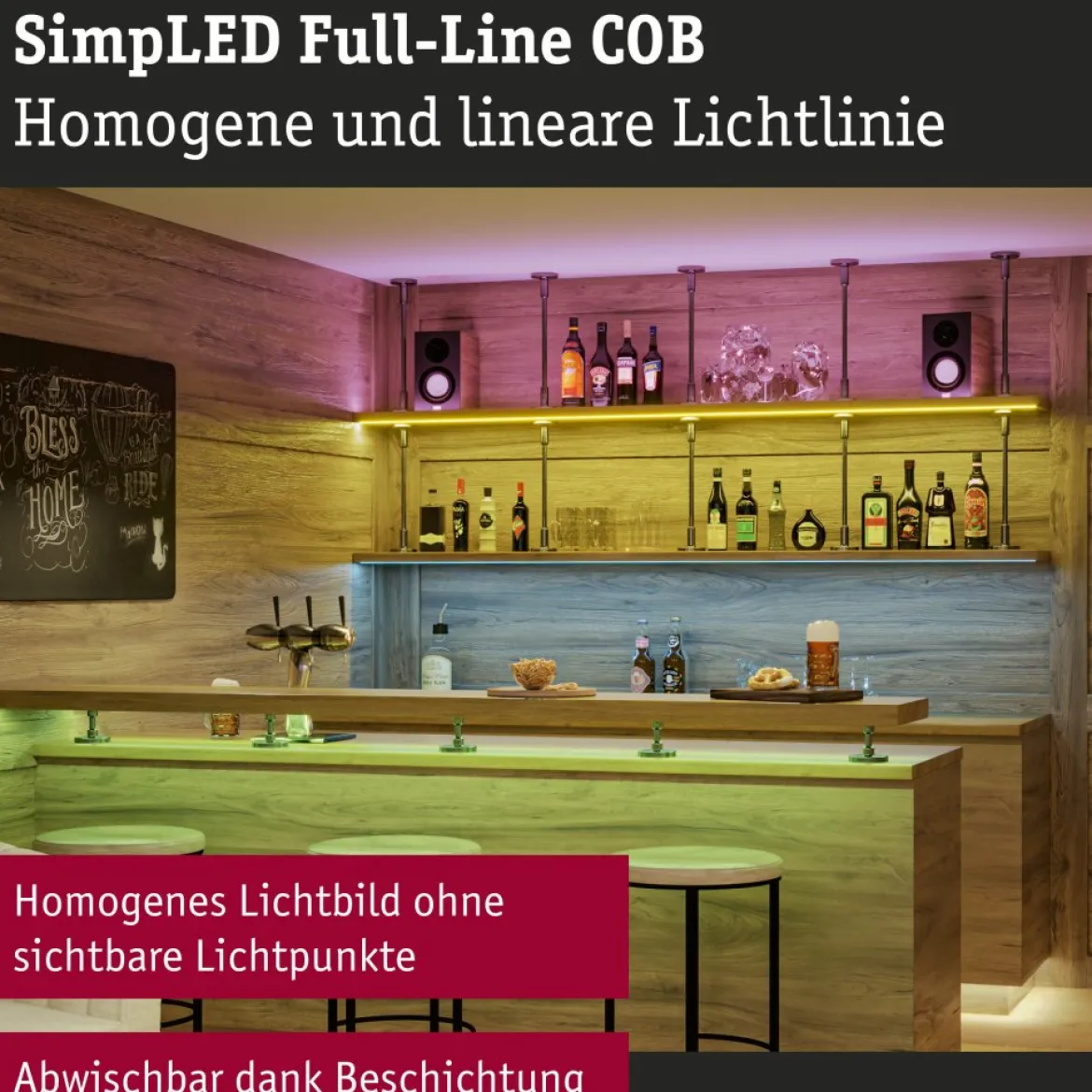 Paulmann 79569 SimpLED LED Strip Full-Line COB Basisset 5m RGB