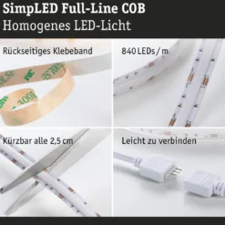 Paulmann 79569 SimpLED LED Strip Full-Line COB Basisset 5m RGB