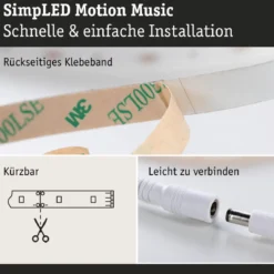 Paulmann 79564 SimpLED RGBIC Motion Music Komplettset 5m RGB beschichtet