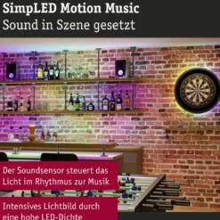 Paulmann 79564 SimpLED RGBIC Motion Music Komplettset 5m RGB beschichtet