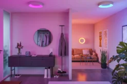 Paulmann 75415 Smart Home LED Deckenleuchte Casca Alu IP44 RGBW 40cm