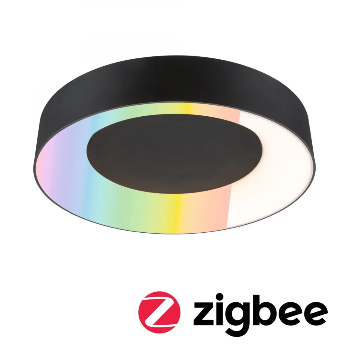 Paulmann 75416 Smart Home LED Deckenleuchte Casca schwarz IP44 RGBW 40cm