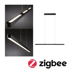 Paulmann 79885 SmartHome Zigbee LED Pendelleuchte Lento schwarz Tunable White