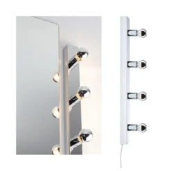 Paulmann 80100 Spiegelleuchte Regula II Stecker 4-flammig E14 Chrom IP44