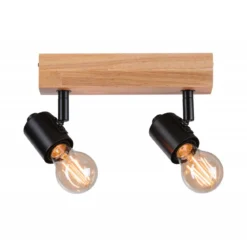 Paulmann 66771 Spotlight Arvid 2-flammig E27 230V max.20W Schwarz Holz