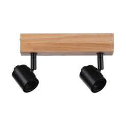 Paulmann 66771 Spotlight Arvid 2-flammig E27 230V max.20W Schwarz Holz