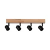 Paulmann 66773 Spotlight Arvid 4-flammig E27 230V max.20W Schwarz Holz