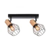 Paulmann 66767 Spotlight Lanka 2-flammig E14 230V max.20W Schwarz Holz