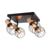 Paulmann 66769 Spotlight Lanka 4-flammig E14 230V max.20W Schwarz Holz
