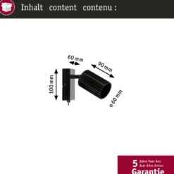 Paulmann 94919 Spotlight Lirena 1-flammig Schwarz GU10 max.10W