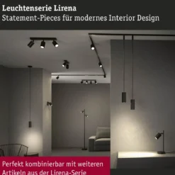 Paulmann 94920 Spotlight Lirena 2-flammig Schwarz GU10 max.10W